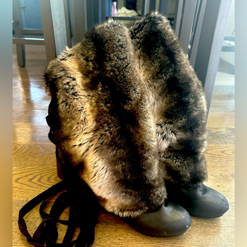 Furry ALDO boots